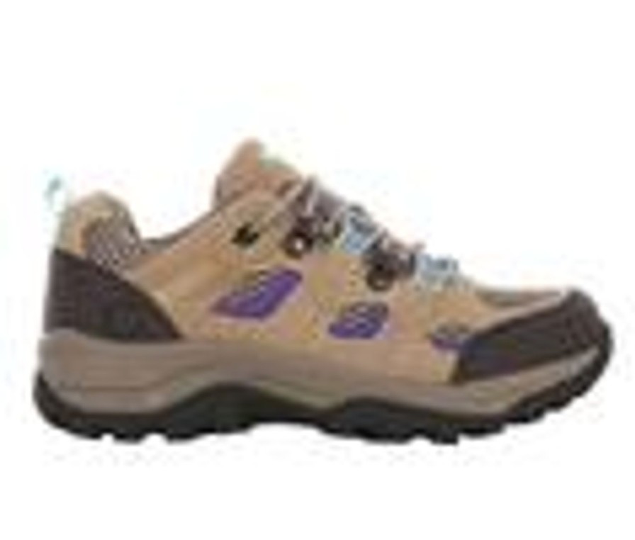 Kids Northside Boots | Girls' Northside Little Kid & Big Kid Monroe Low Jr. Hiking Shoes Tan/Purple