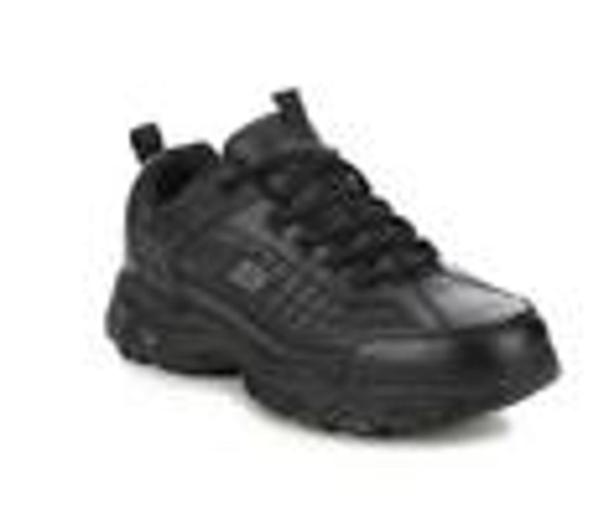 Men Skechers Work Electric Hazard | Men'S Skechers Work 200080 Soft Stride Fambli Slip-Resistant Shoes Black