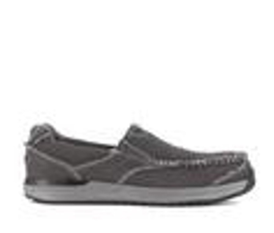 Men Rockport Works Electric Hazard | Men'S Rockport Works Langdon Rb2150 Slip-Resistant Work Shoes Charcoal