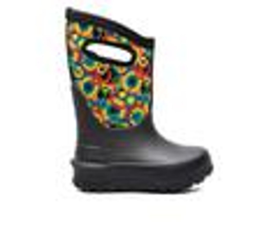 Kids Bogs Footwear Boots | Kids' Bogs Footwear Toddler & Little Kid Neo Classic Circle Rain Boots Black Multi