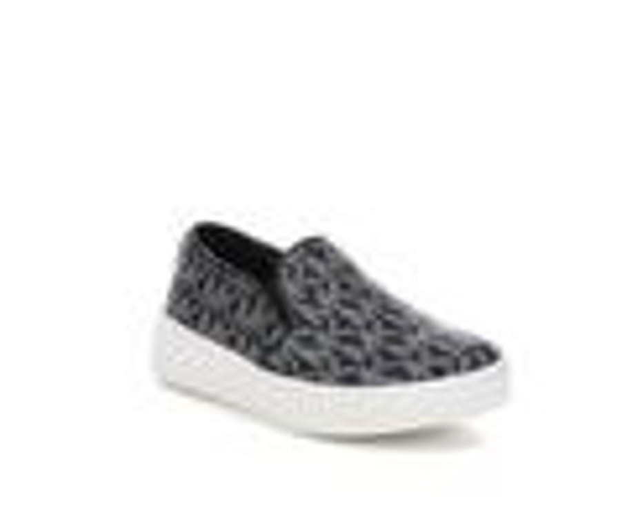 Kids MICHAEL KORS Casual | Girls' Michael Kors Toddler Jem Daley Slip-On Shoes Black/White