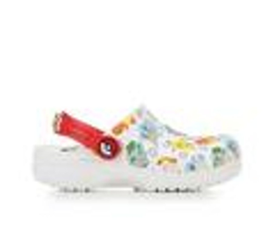 Kids Crocs Sandals | Kids' Crocs Toddler Classic Pokemon Clogs White/Multi