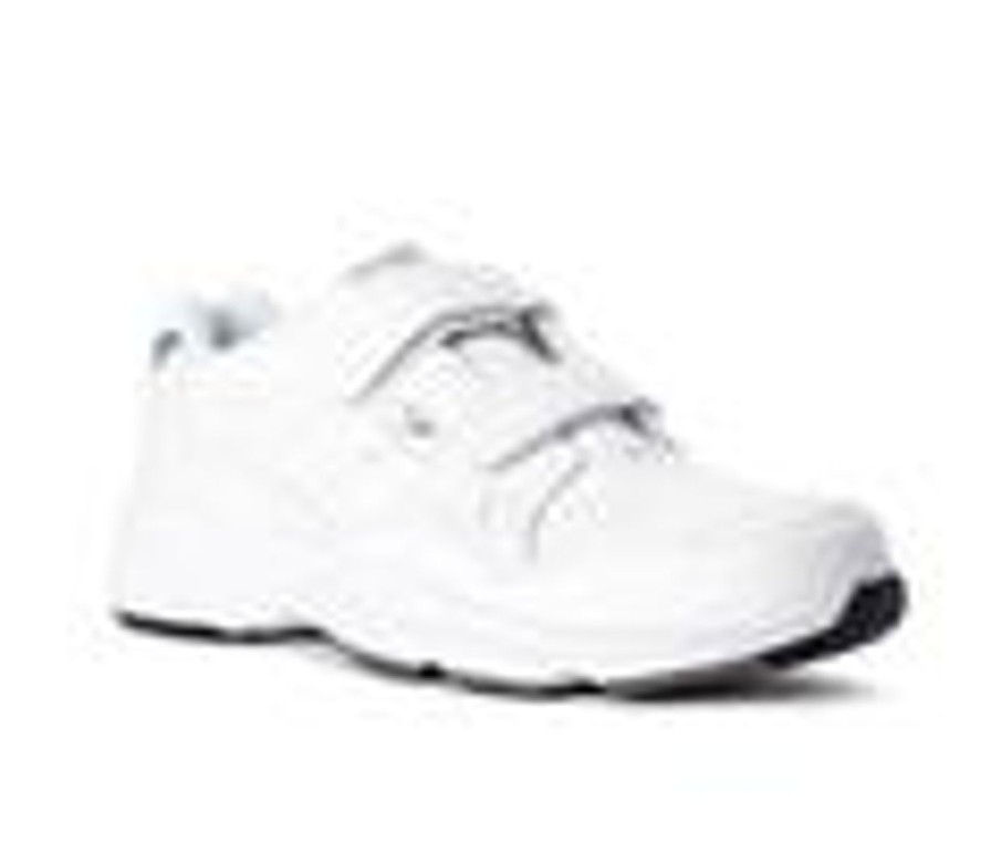 Men Propet Walking And Hiking | Men'S Propet Stability Walker Strap Walking Shoes White