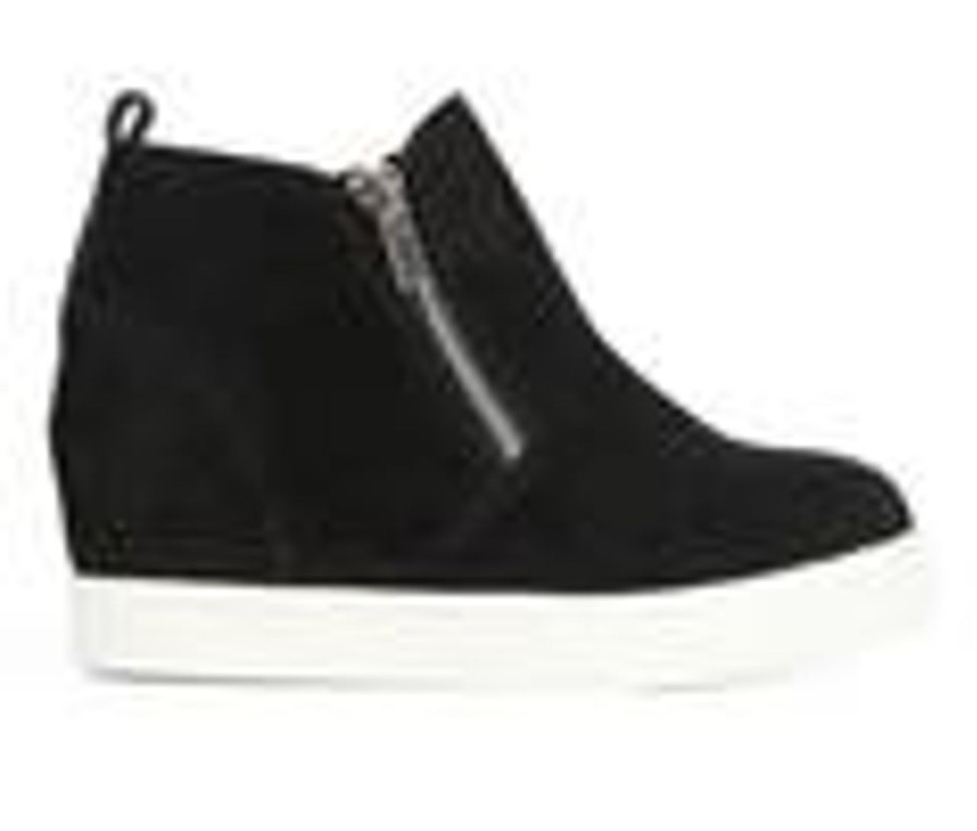 Kids Soda Athletics & Sneakers | Girls' Soda Little Kid & Big Kid Taylor Wedge Sneakers Black Suede