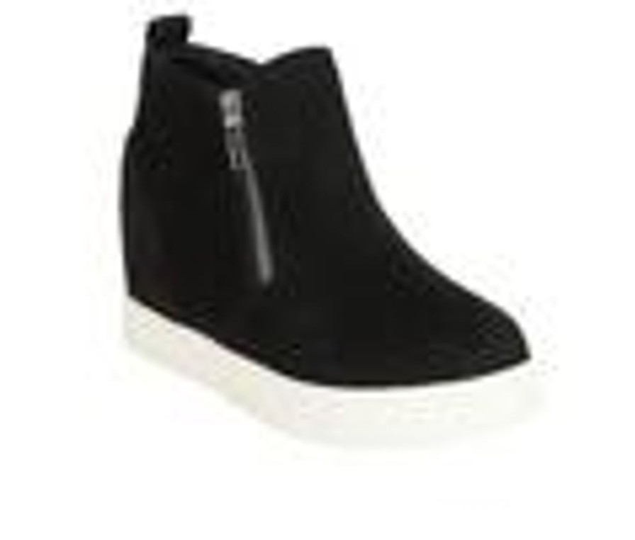 Kids Soda Athletics & Sneakers | Girls' Soda Little Kid & Big Kid Taylor Wedge Sneakers Black Suede