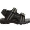 Kids Beverly Hills Polo Club Sandals | Boys' Beverly Hills Polo Club Stellar Stride 5-10 Sandals Black/Grey