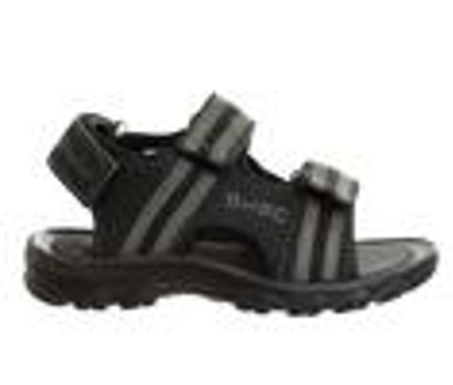 Kids Beverly Hills Polo Club Sandals | Boys' Beverly Hills Polo Club Stellar Stride 5-10 Sandals Black/Grey