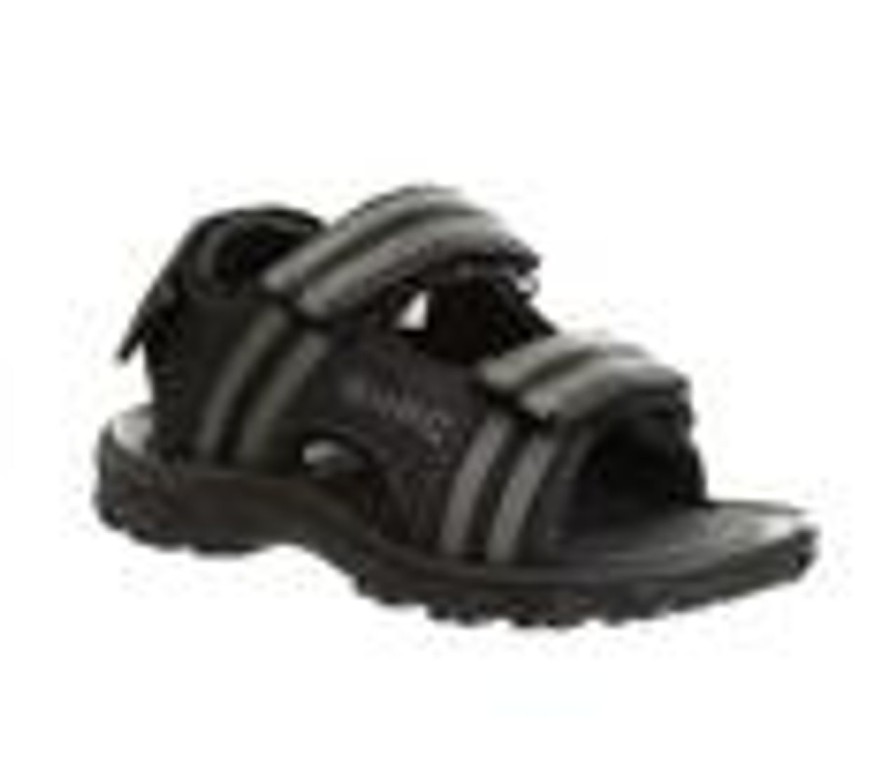 Kids Beverly Hills Polo Club Sandals | Boys' Beverly Hills Polo Club Stellar Stride 5-10 Sandals Black/Grey