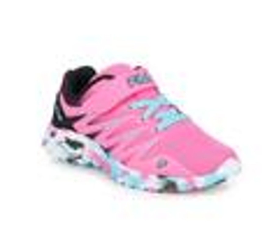 Kids Fila Athletics & Sneakers | Girls' Fila Little Kid & Big Kid Fantom 8 Strap Mash Running Shoes Plum/Black/Blue