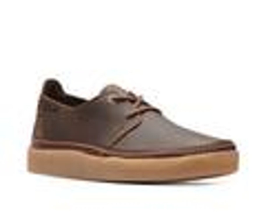 Men Clarks Oxfords | Men'S Clarks Oakpark Lace Casual Oxfords Beeswax Leather