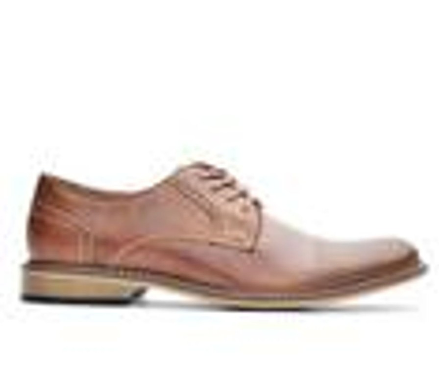 Men Madden Oxfords | Men'S Madden Alk Dress Shoes Cognac