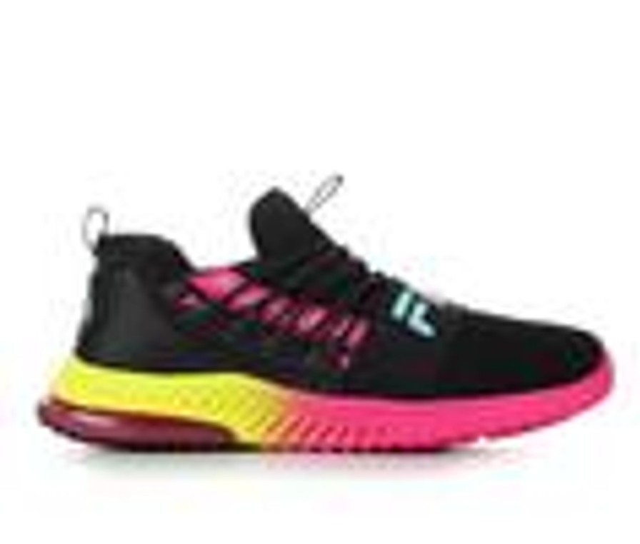 Kids Fila Athletics & Sneakers | Girls' Fila Little Kid & Big Kid Fantastiq 2 Running Shoes Blk/Pnk/Blu/Ylw