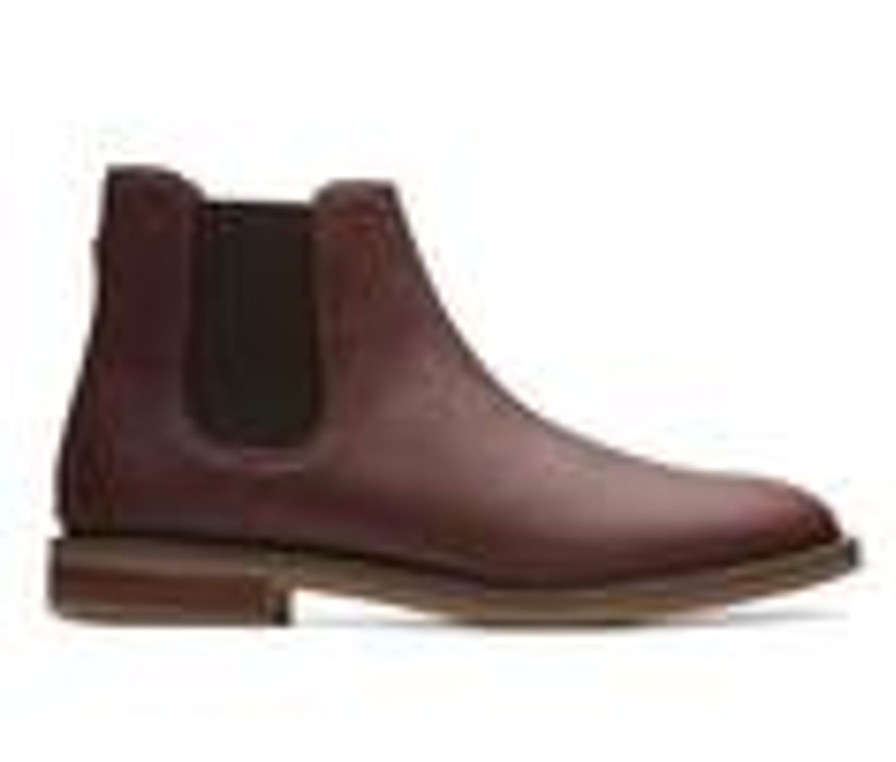 Men Clarks Boots | Men'S Clarks Jaxen Chelsea Boots Tan Leather