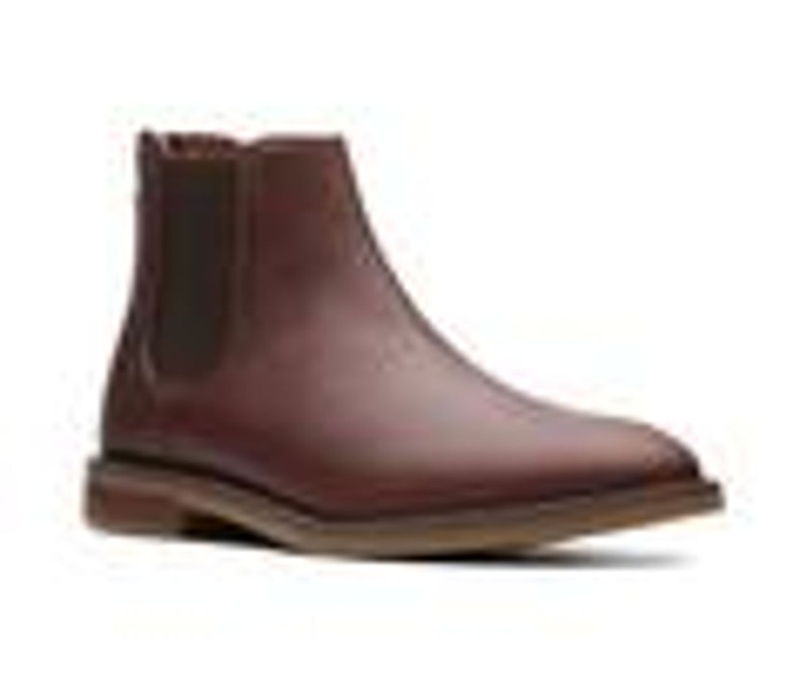 Men Clarks Boots | Men'S Clarks Jaxen Chelsea Boots Tan Leather