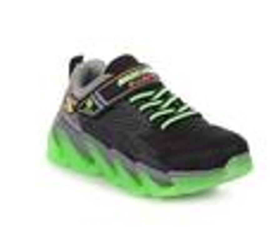 Kids Skechers Casual | Boys' Skechers Little Kid & Big Kid Mega Surge Light-Up Running Shoes Black/Lime