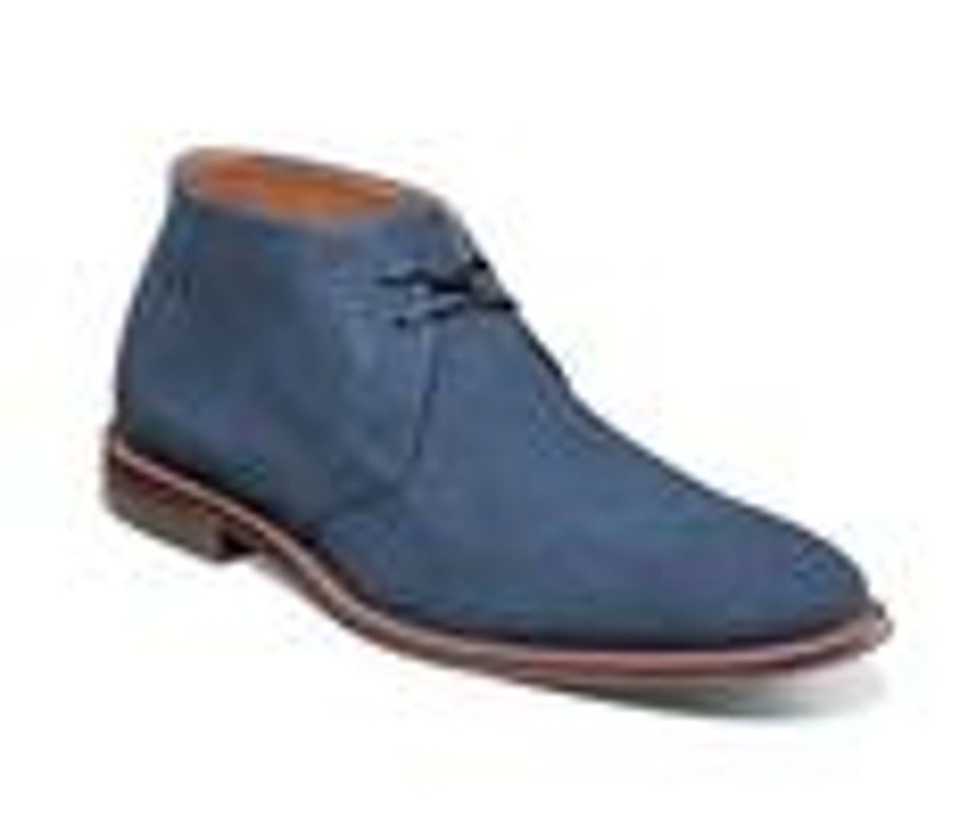 Men Stacy Adams Boots | Men'S Stacy Adams Martfield Dress Chukka Boots Navy