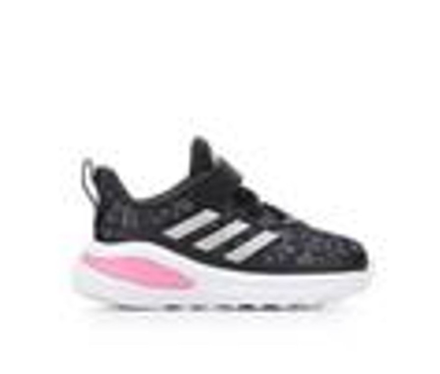 Kids Adidas Athletics & Sneakers | Girls' Adidas Toddler Fortarun Sustainable Running Shoes Blk/Pink/Print