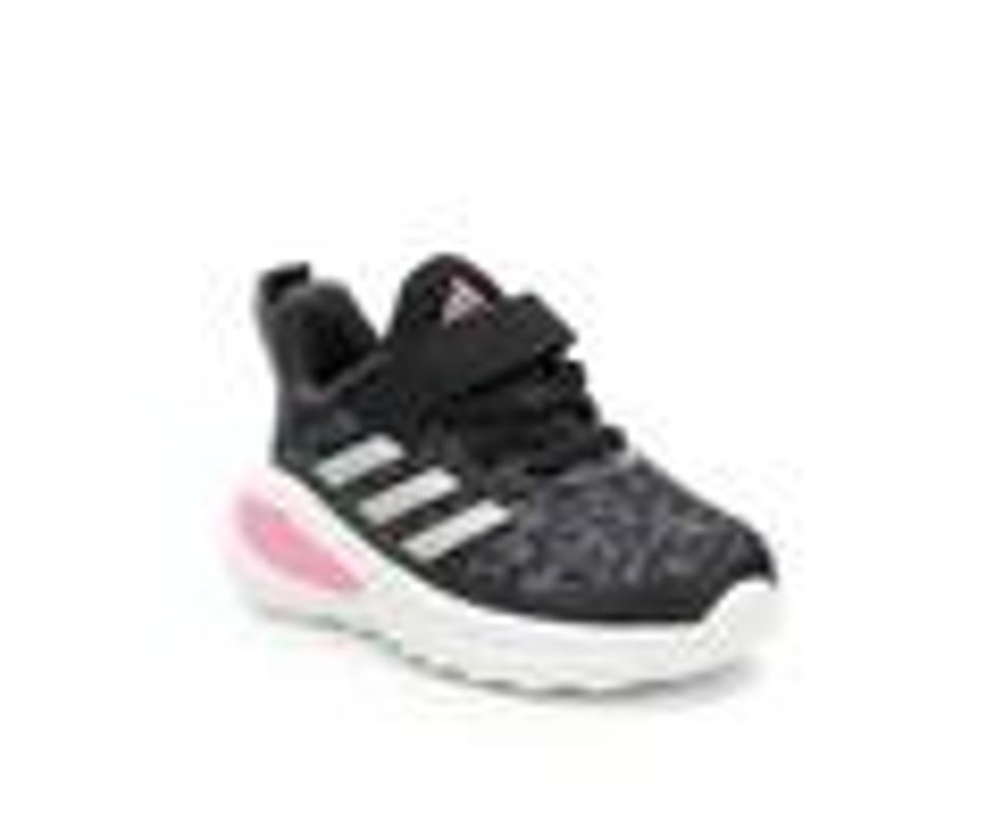 Kids Adidas Athletics & Sneakers | Girls' Adidas Toddler Fortarun Sustainable Running Shoes Blk/Pink/Print