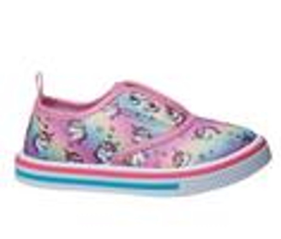 Kids Laura Ashley Casual | Girls' Laura Ashley Toddler 88656N Canvas Unicorn Sneakers Pink Multi