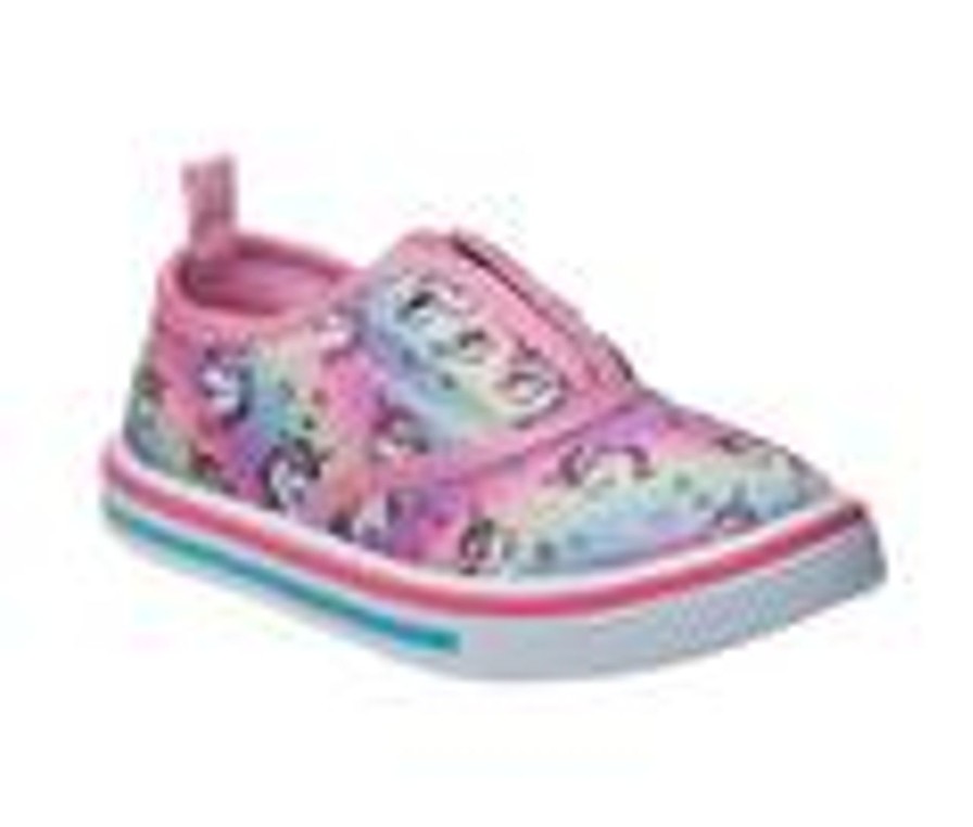 Kids Laura Ashley Casual | Girls' Laura Ashley Toddler 88656N Canvas Unicorn Sneakers Pink Multi