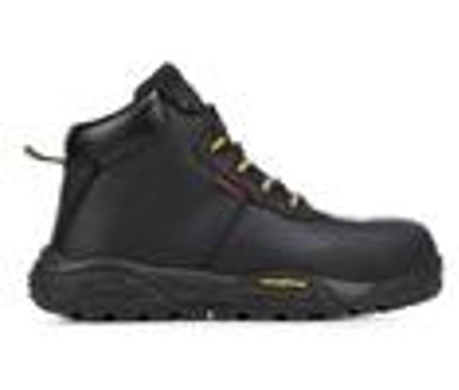 Men Skechers Work Electric Hazard | Men'S Skechers Work 200083 Trental Goodyear Alloy Toe Work Boots Black