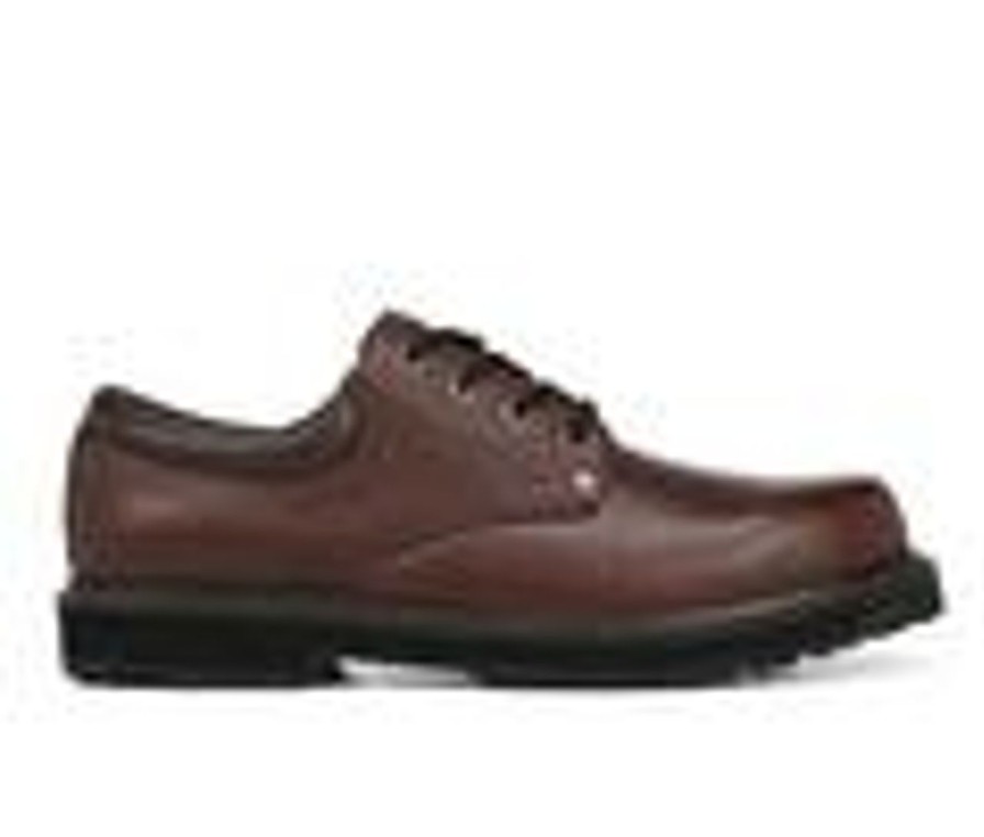 Men Dr. Scholls Slip Resistant | Men'S Dr. Scholls Harrington Ii Safety Shoes Brown