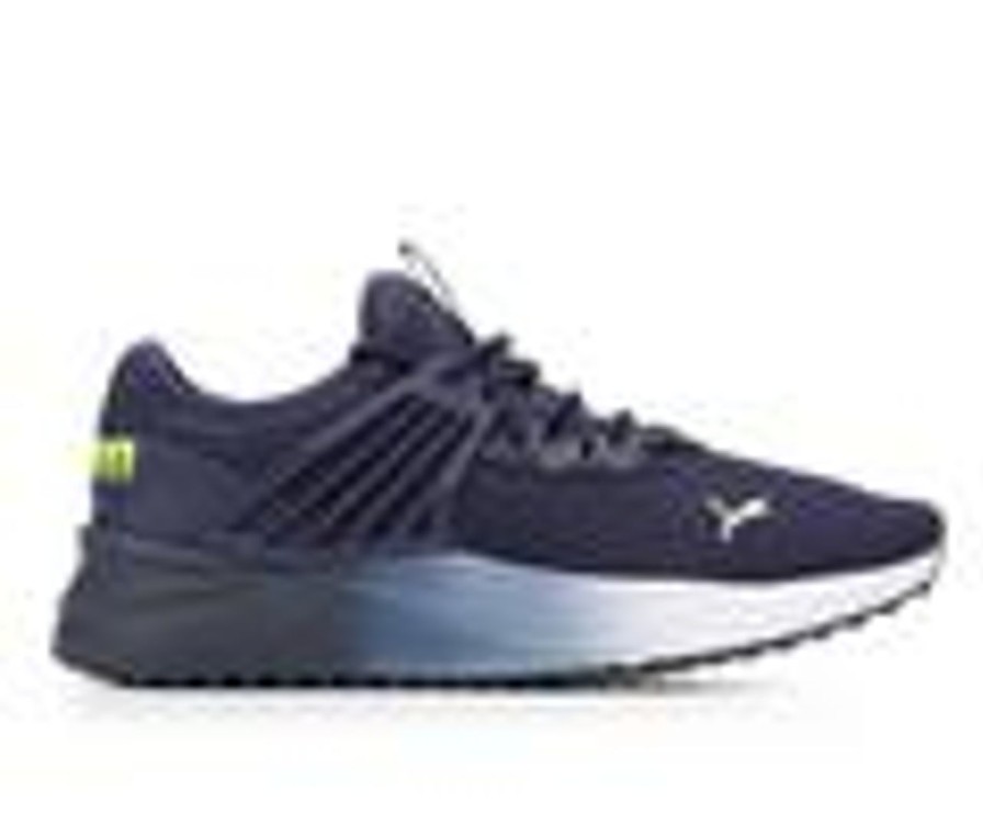 Men Puma Slip-Ons | Men'S Puma Pacer Future Ombre Slip-On Sneakers Navy/Wht/Yellow