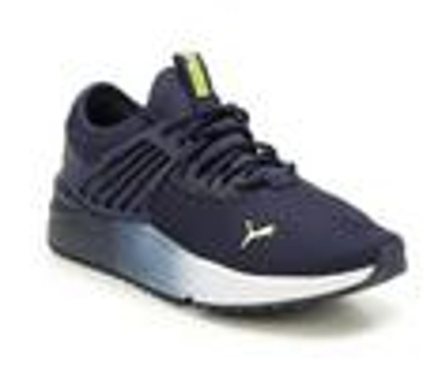 Men Puma Slip-Ons | Men'S Puma Pacer Future Ombre Slip-On Sneakers Navy/Wht/Yellow