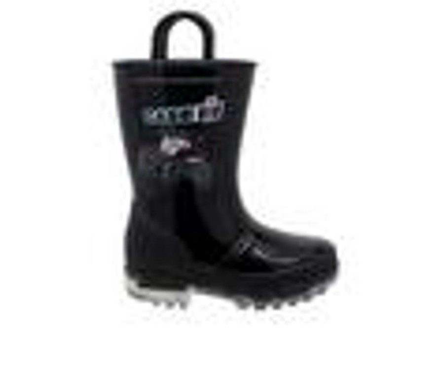 Kids Case IH Boots | Boys' Case Ih Little Kid Pvc Light-Up Rain Boots Black