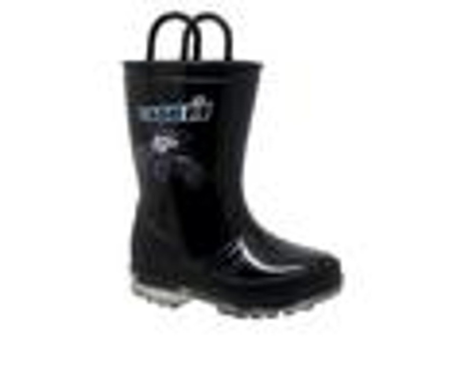 Kids Case IH Boots | Boys' Case Ih Little Kid Pvc Light-Up Rain Boots Black