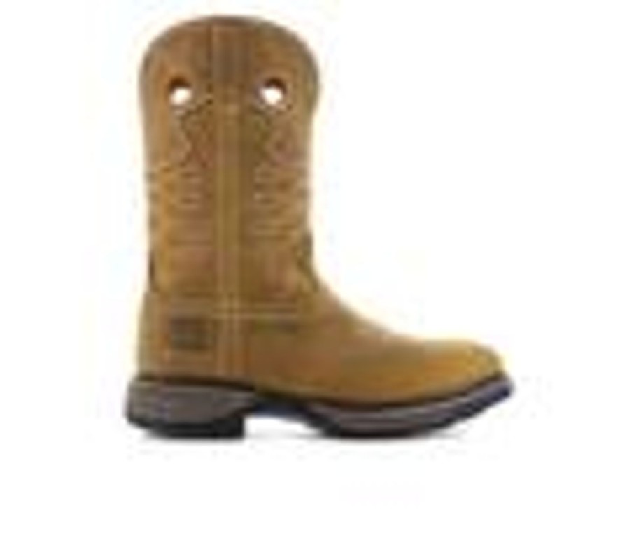 Men Frye Supply Electric Hazard | Men'S Frye Supply Waterproof Western Safety-Crafted Boot Work Boots Tan