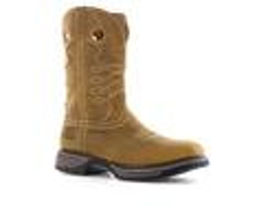 Men Frye Supply Electric Hazard | Men'S Frye Supply Waterproof Western Safety-Crafted Boot Work Boots Tan