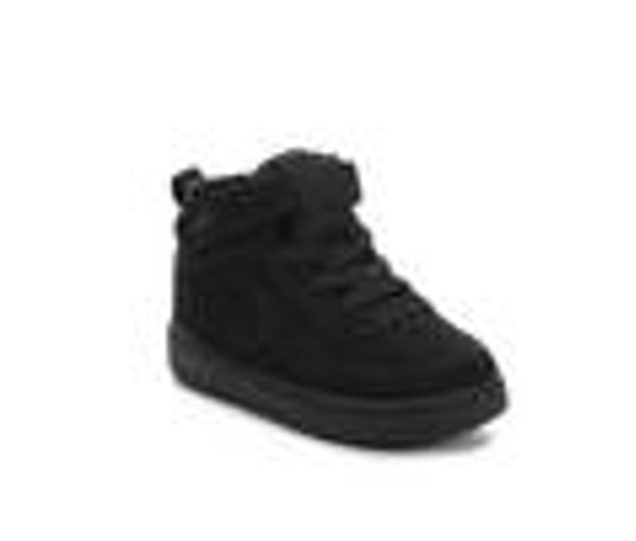 Kids Nike Athletics & Sneakers | Boys' Nike Infant & Toddler Court Borough Mid 2 Sneakers Blk/Blk/Nbk