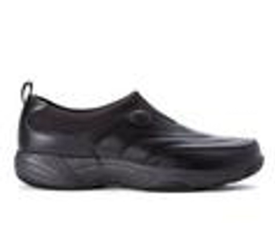 Men Propet Loafers And Slip-Ons | Men'S Propet Wash N Wear Slip On Ii Slip Resistant Shoes Black