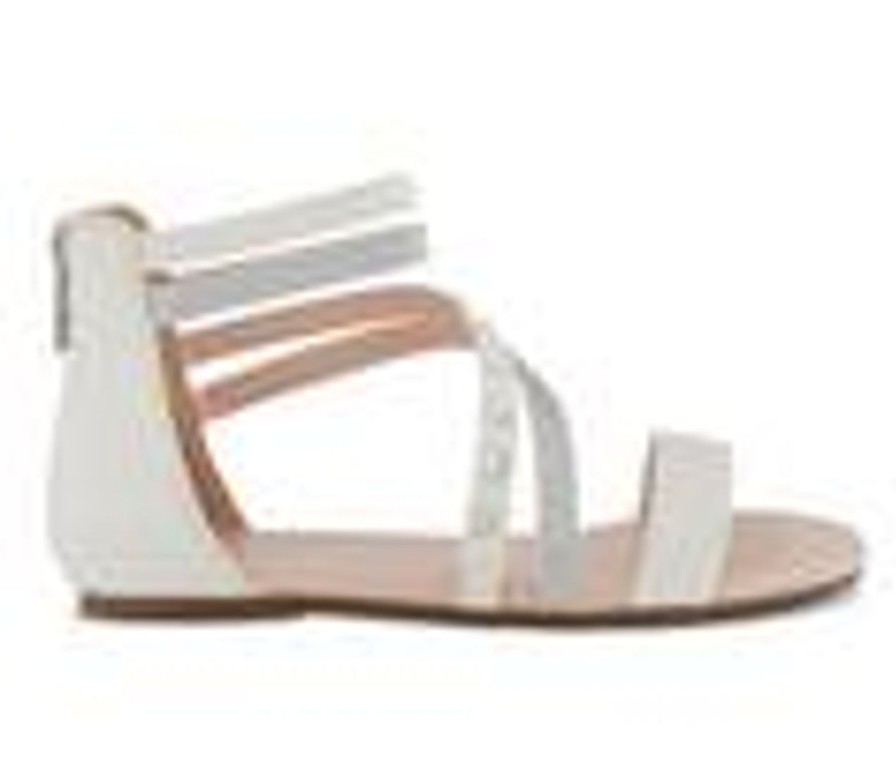 Kids Jessica Simpson Sandals | Girls' Jessica Simpson Danna Cross 11-5 Sandals White