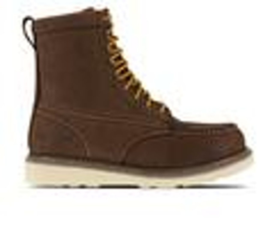 Men Iron Age Electric Hazard | Men'S Iron Age Reinforcer Steel Toe Work Boots Brown