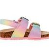 Kids Laura Ashley Sandals | Girls' Laura Ashley Toddler Lacy Buckle Sandals Pastel Multi