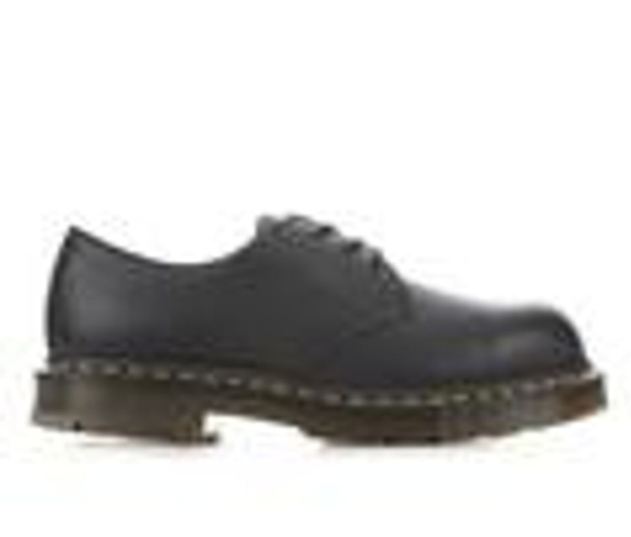 Men Dr. Martens Electric Hazard | Men'S Dr. Martens 1461 Slip Resistant Steel Toe Work Shoes Black