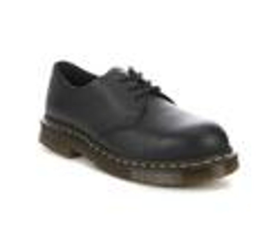 Men Dr. Martens Electric Hazard | Men'S Dr. Martens 1461 Slip Resistant Steel Toe Work Shoes Black