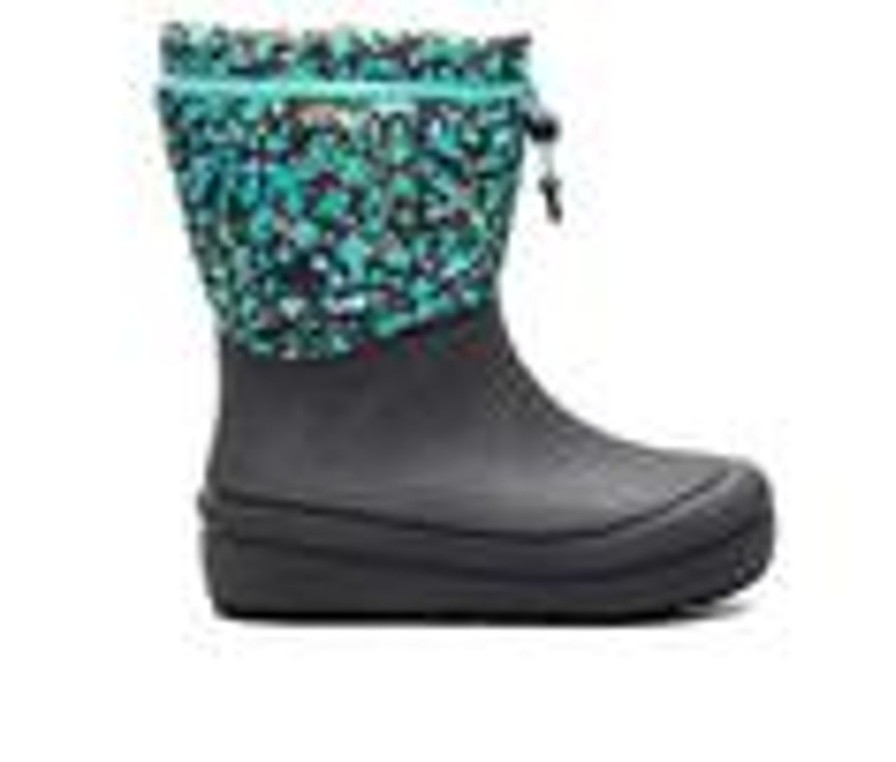 Kids Bogs Footwear Boots | Kids' Bogs Footwear Little Kid & Big Kid Snowshell Animal Boots Dark Grey Multi