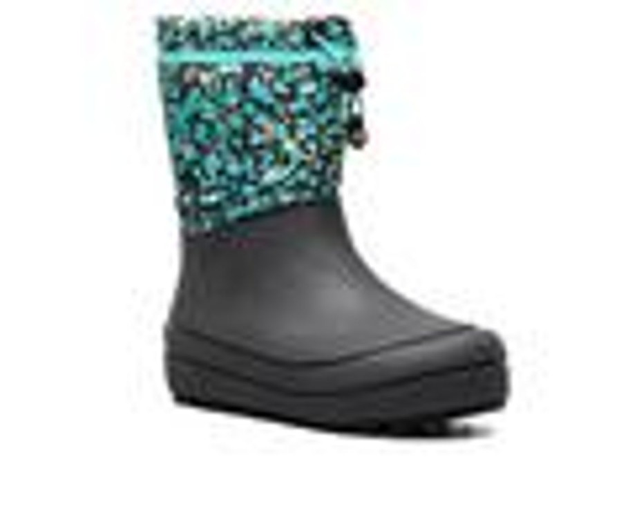 Kids Bogs Footwear Boots | Kids' Bogs Footwear Little Kid & Big Kid Snowshell Animal Boots Dark Grey Multi