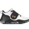 Kids Under Armour Athletics & Sneakers | Boys' Under Armour Little Kid Zone Basketball Shoes Wht/Blk/Gold