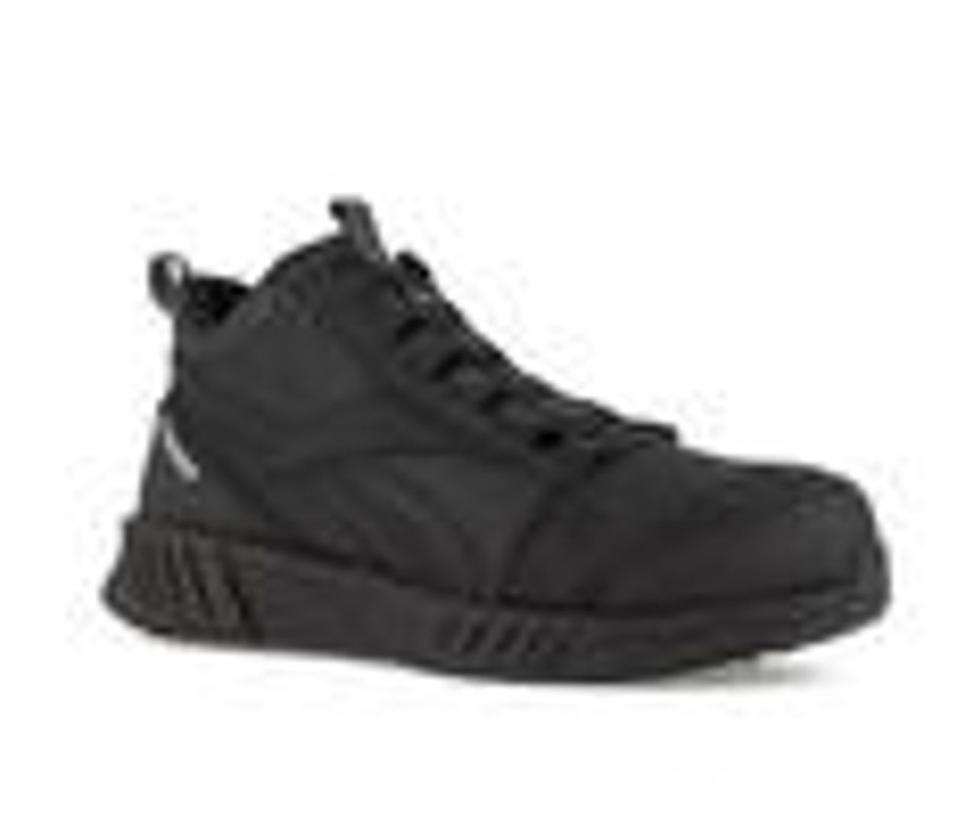 Men REEBOK WORK Electric Hazard | Men'S Reebok Work Fusion Rb4301 Work Shoes Black/Black