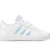 Kids Adidas Athletics & Sneakers | Girls' Adidas Little Kid & Big Kid Grand Court 2.0 Sustainable Sneakers Wht/Iridescent