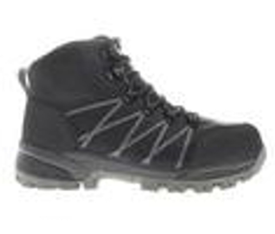 Men Propet Waterproof | Men'S Propet Traverse Waterproof Work Boots Black