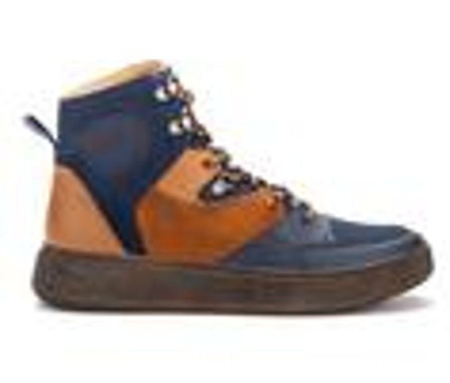 Men Hybrid Green Label High Tops | Men'S Hybrid Green Label Globetrotter Boots Blue