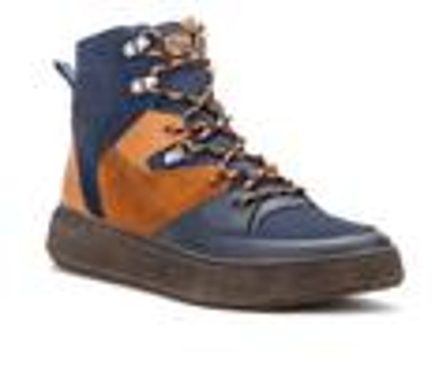 Men Hybrid Green Label High Tops | Men'S Hybrid Green Label Globetrotter Boots Blue