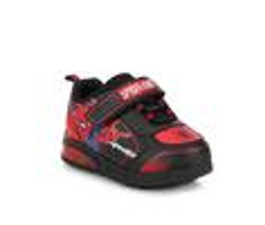 Kids MARVEL Casual | Boys' Marvel Toddler & Little Kid Soiderman Light-Up Shoes Black/Red