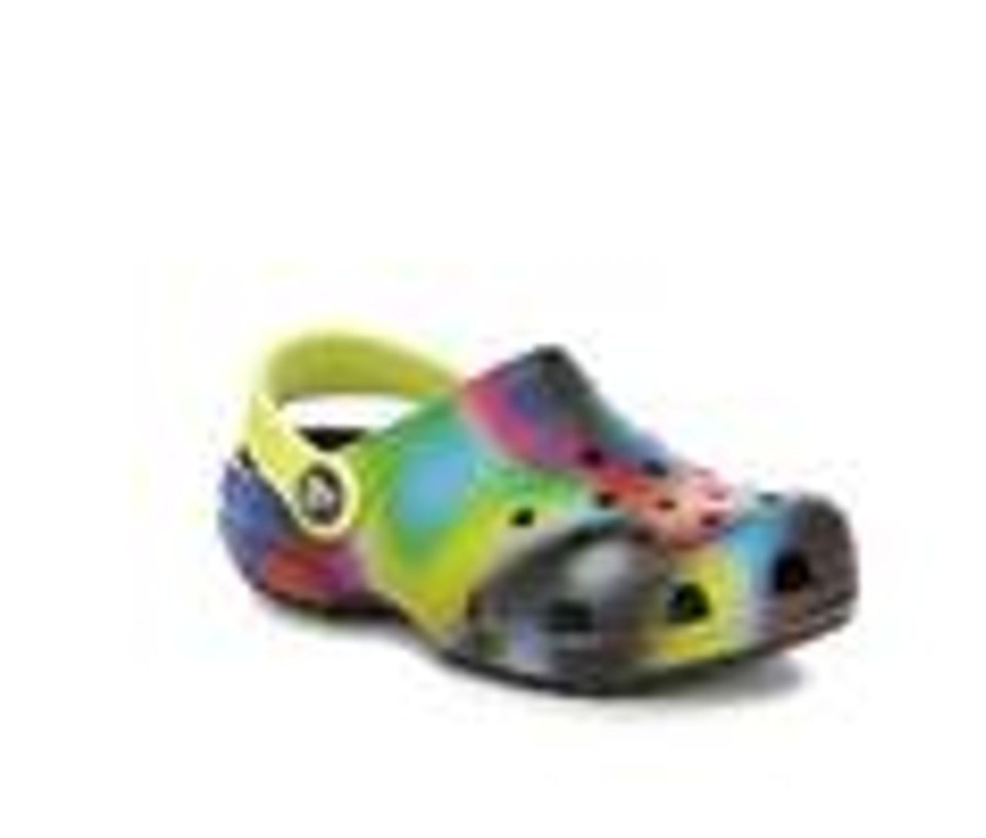 Kids Crocs Sandals | Kids' Crocs Toddler Classic Solarized Clogs Black/Multi