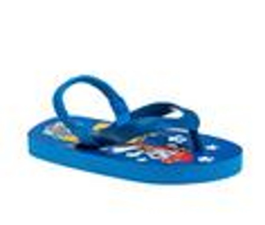 Kids Nickelodeon Sandals | Boys' Nickelodeon Toddler & Little Kid Stylish Paw Flip Flops Navy Blue